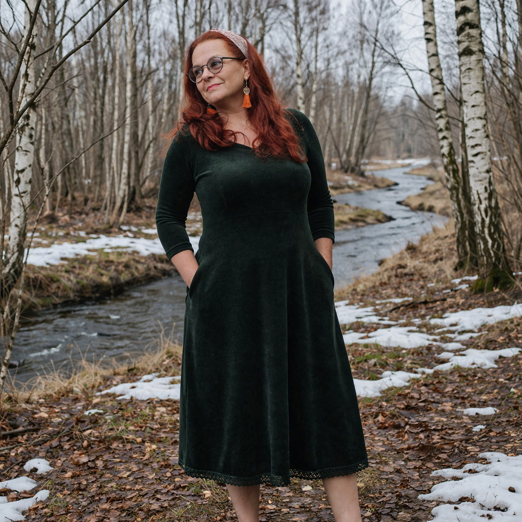 Sajina samettimekko 2 väriä