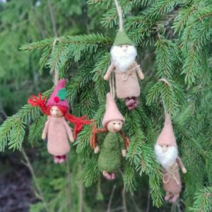 Riihitonttu huopakoriste 4 erilaista