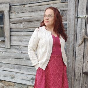 Anona palmikkoneuletakki