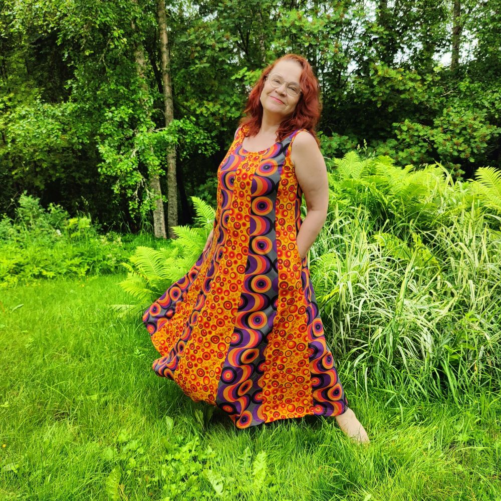 Samyami maximekko oranssi-violetti - Image 4