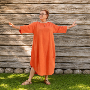 Burnt orange kaftan