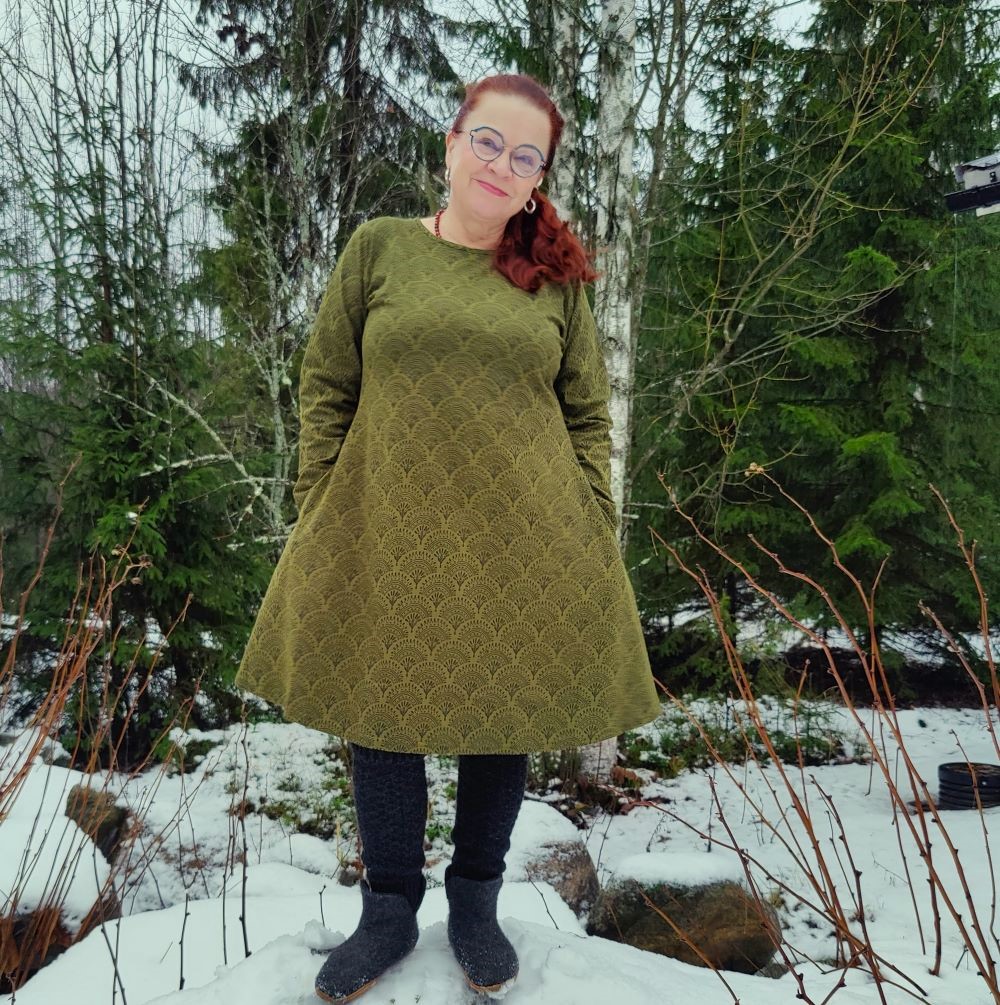 Babadum taskutunika Apsara vihreä